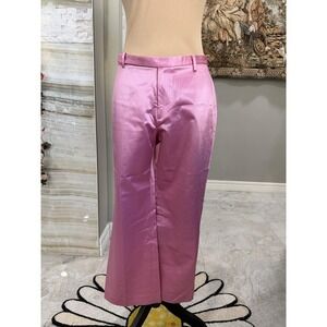 GAP Pink Straight Leg Satin Pants